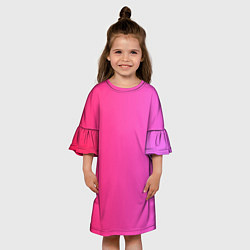 Платье клеш для девочки Красивый градиент, цвет: 3D-принт — фото 2