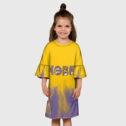 Платье клеш для девочки Коби Брайант Kobe Bryant, цвет: 3D-принт — фото 2