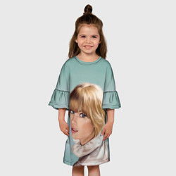 Платье клеш для девочки Обворожительная Тейлор, цвет: 3D-принт — фото 2