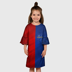 Платье клеш для девочки Логотип Alpina, цвет: 3D-принт — фото 2