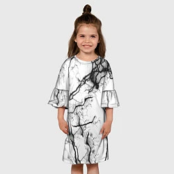 Платье клеш для девочки Нейронные связи, цвет: 3D-принт — фото 2