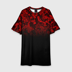 Детское платье BLACK RED CAMO RED MILLITARY