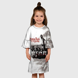 Платье клеш для девочки Live in Texas - Linkin Park, цвет: 3D-принт — фото 2