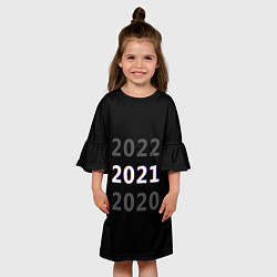 Платье клеш для девочки 2020 2021 2022, цвет: 3D-принт — фото 2