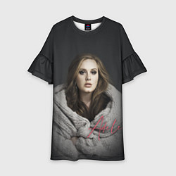 Платье клеш для девочки Фото Адель, цвет: 3D-принт