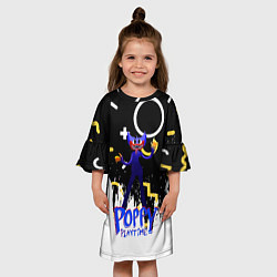 Платье клеш для девочки Poppy Playtime Фигурки, цвет: 3D-принт — фото 2