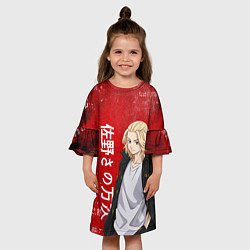 Платье клеш для девочки МАЙКИ МАНДЗИРО ТОСВА RED, цвет: 3D-принт — фото 2