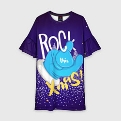 Платье клеш для девочки This Rock, цвет: 3D-принт
