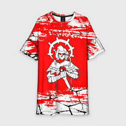 Платье клеш для девочки Darkest Dungeon - Трещины, цвет: 3D-принт