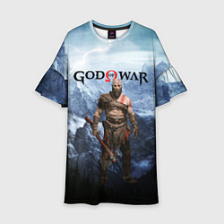 Платье клеш для девочки Великий God of War Z, цвет: 3D-принт