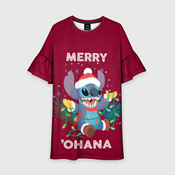 Платье клеш для девочки Merry ohana, цвет: 3D-принт