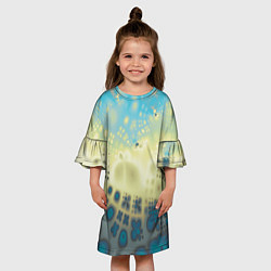 Платье клеш для девочки Коллекция Journey Бриз 126-2-119-9, цвет: 3D-принт — фото 2