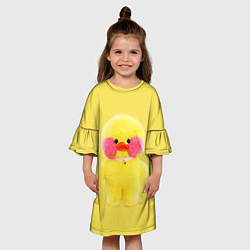 Платье клеш для девочки УТЯ УТЕНОК ЛАЛАФАНФАН, цвет: 3D-принт — фото 2
