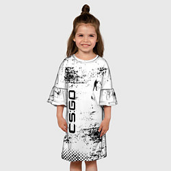Платье клеш для девочки Кс го : cs go, цвет: 3D-принт — фото 2