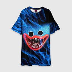 Платье клеш для девочки POPPY PLAYTIME ХАГИ ВАГИ В ОГНЕ, цвет: 3D-принт