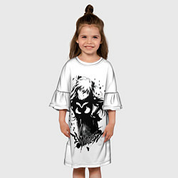 Платье клеш для девочки Евангелион - Ева, цвет: 3D-принт — фото 2