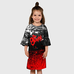 Платье клеш для девочки 9 грамм: Gram, цвет: 3D-принт — фото 2