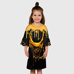 Платье клеш для девочки Bendy and the Ink Machine Бэнди чудовище, цвет: 3D-принт — фото 2