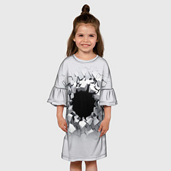 Платье клеш для девочки Portal 2099, цвет: 3D-принт — фото 2