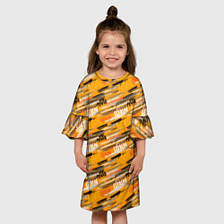 Платье клеш для девочки EXTREME экстремал, цвет: 3D-принт — фото 2