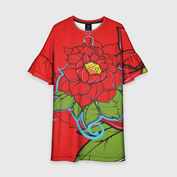 Детское платье Роза-эмблема любви