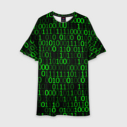 Платье клеш для девочки Бинарный Код Binary Code, цвет: 3D-принт