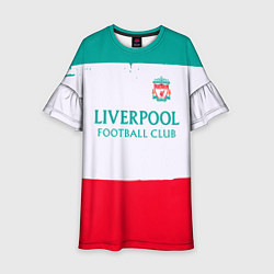 Платье клеш для девочки Liverpool sport, цвет: 3D-принт