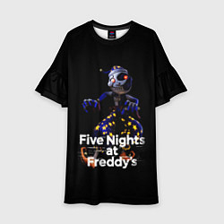 Платье клеш для девочки Five Nights at Freddys: Security Breach воспитател, цвет: 3D-принт