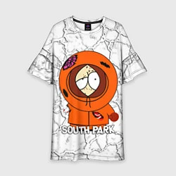 Платье клеш для девочки Мультфильм Южный парк Кенни South Park, цвет: 3D-принт