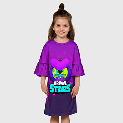 Платье клеш для девочки Ева Eve BrawlStars, цвет: 3D-принт — фото 2