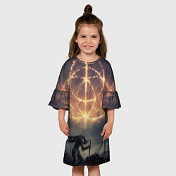 Платье клеш для девочки Арт Elder Ring, цвет: 3D-принт — фото 2