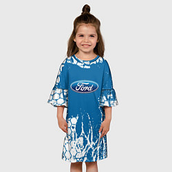 Платье клеш для девочки Ford форд, цвет: 3D-принт — фото 2