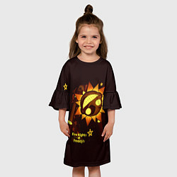 Платье клеш для девочки Five Nights at Freddys Security Breach - Воспитате, цвет: 3D-принт — фото 2