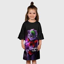 Платье клеш для девочки Five Nights at Freddys: Security Breach Волчица Ро, цвет: 3D-принт — фото 2