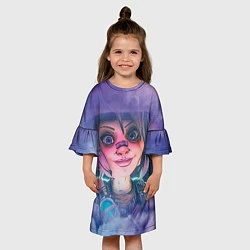 Платье клеш для девочки Тайни Тина, цвет: 3D-принт — фото 2