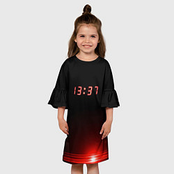 Платье клеш для девочки 1337 Elite, цвет: 3D-принт — фото 2