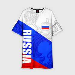 Детское платье RUSSIA - SPORTWEAR - ТРИКОЛОР