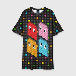 Детское платье Pac-man пиксели
