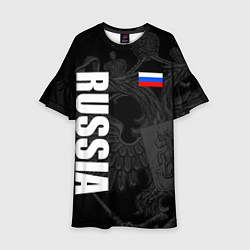 Платье клеш для девочки RUSSIA - BLACK EDITION, цвет: 3D-принт