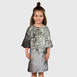 Платье клеш для девочки В густом тумане, цвет: 3D-принт — фото 2