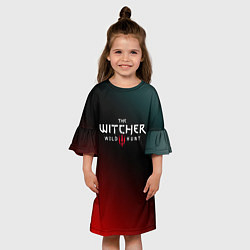 Платье клеш для девочки Ведьмак: Охотник на Монстров Коготь, цвет: 3D-принт — фото 2