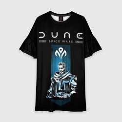 Платье клеш для девочки Dune: Spice Wars фракция контрабандисты, цвет: 3D-принт