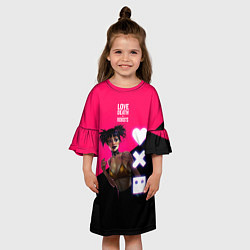 Платье клеш для девочки LOVE DEATH and ROBOTS Witness, цвет: 3D-принт — фото 2