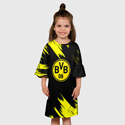 Платье клеш для девочки Borussia texture, цвет: 3D-принт — фото 2