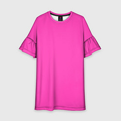 Платье клеш для девочки Яркий розовый из фильма Барби, цвет: 3D-принт