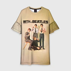 Платье клеш для девочки With The Beatles, цвет: 3D-принт