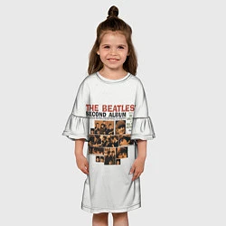 Платье клеш для девочки The Beatles Second Album, цвет: 3D-принт — фото 2