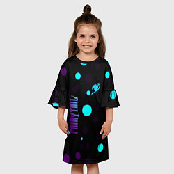 Платье клеш для девочки Хвост феи - абстракция, цвет: 3D-принт — фото 2
