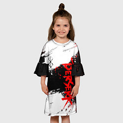 Платье клеш для девочки БЕРСЕРК : Спортивная форма - Клеймо жертвы, цвет: 3D-принт — фото 2