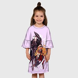 Платье клеш для девочки Озен и Лиза из аниме Made in Abyss, цвет: 3D-принт — фото 2